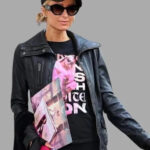 Infinite-Icon-2024-Paris-Hilton-Black-Leather-Jacket
