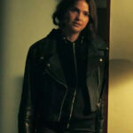 Cult-Killer-2024-Shelley-Hennig-Black-Leather-Jacket