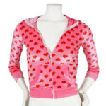 Megan-Fox-Pink-Heart-Hoodie