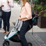 Jessica-Alba-Street-Style-Out-In-Nyc-Pink-Biker-Jacket