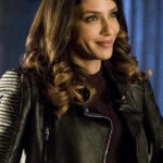 Arrow-Dinah-Darke-Black-Padded-Leather-Jacket