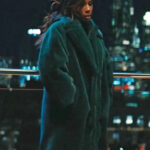 Kelly-Rowland-Mea-Culpa-2024-Green-Faux-Fur-Coat
