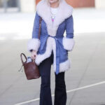 BBC-Studios-Laura-Whitmore-Blue-Fluffy-Shearling-Coat
