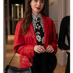 Lily-Collins-Emily-in-Paris-S04-Red-Leather-Coat