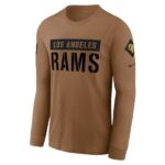 Los Angeles Rams Salute To Service 2023 Brown T-Shirt - PINESMAX