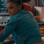 Madame-Web-2024-Mattie-Franklin-Blue-Track-Jacket