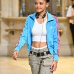 Madame-Web-2024-Mattie-Franklin-Blue-Track-Jacket