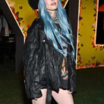 Coachella-2024-Megan-Fox-Oversized-Black-Leather-Jacket