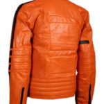 Mens-Orange-Biker-Leather-Jacket-Front