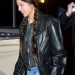 Olivia-Rodrigo-Street-Style-NYC-Black-Leather-Jacket