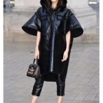 Gemma-Chan-Black-Leather-Coat