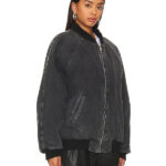 Queenie-2024-Dionne-Brown-Black-Denim-Bomber-Jacket