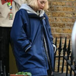 Blitz-2024-Saoirse-Ronan-Blue-Hooded-Jacket