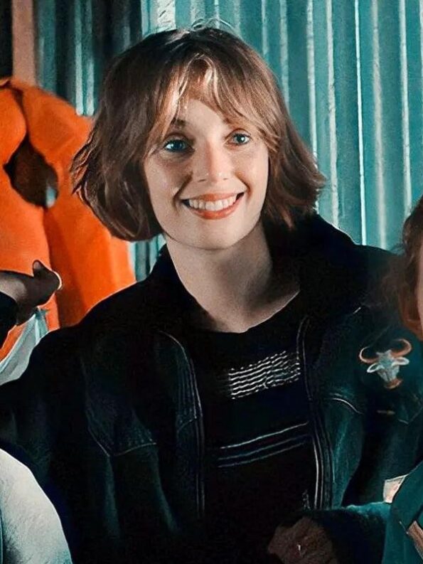 Maya Hawke Black Denim Jacket Stranger Things Season 4 - PINESMAX
