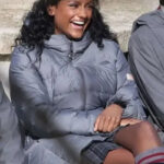 Simone-Ashley-Sex-Education-Olivia-Hanan-Grey-Puffer-Hooded-Coat