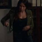 Bailey-Nune-The-Rookie-Green-Suede-Leather-Jacket