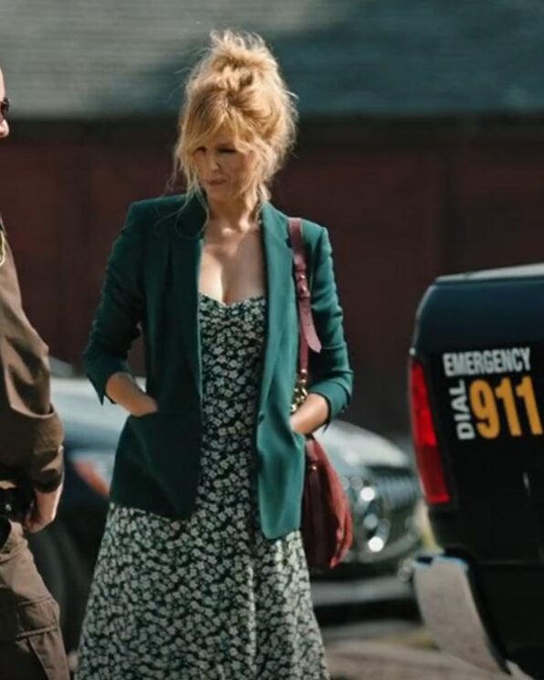 Beth Dutton Teal Wool Blazer Yellowstone Season 4 - PINESMAX
