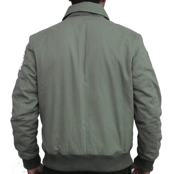 Pilot Flying Aviator Green Bomber Jacket /Tom Cruise Maverick 2020 - PINESMAX