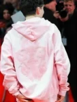 Timothee-Chalamet-Pink-Hoodie