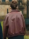 Daddy-Issues-S01-Gemma-Brown-Bomber-Leather-Jacket