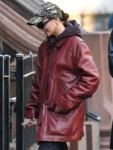 Model-Emily-Ratajkowski-2025-Leather-Jacket