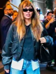 Miley-Cyrus-NYC-Street-Style-2025-Black-Bomber-Jacket