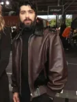 NYFW-2025-Zayn-Malik-Brown-Leather-Jacket-400×533